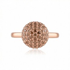 9K I2 Champagne Diamond Gold Ring (de Melo Gold)