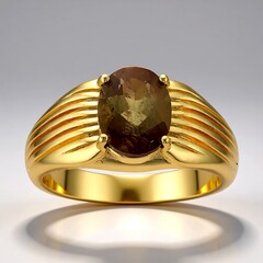 Anello in oro con Andalusite