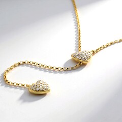 Collana in oro con Diamante SI1 (H)