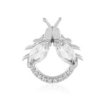 Colgante en plata con Topacio blanco