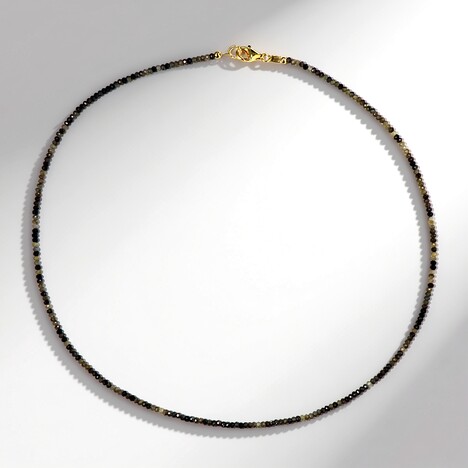 Collana in argento con Zaffiro Cioccolato