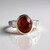 Anello in argento con Granato Essonite (Adela Silber)