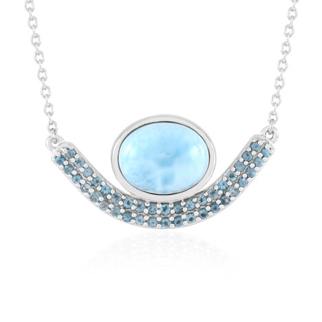 Collana in argento con Larimar (KM by Juwelo)