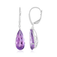 Uruguay-Amethyst-Silberohrringe (de Melo Essence)