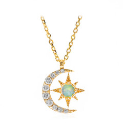 Collier en or et Opale Welo AAA (CIRARI)