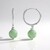 Orecchini in argento con Avventurina Verde (MONOSONO COLLECTION)