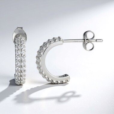 Pendientes en plata con Zircón
