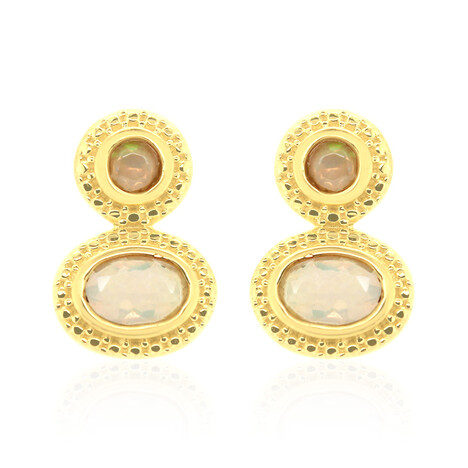 Welo Opal Silver Earrings