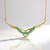 Collana in argento con Smeraldo Colombiano