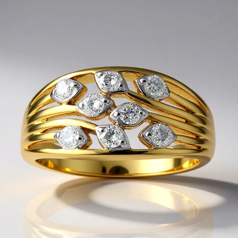 Anello in oro con Diamante SI1 (G) (Annette)