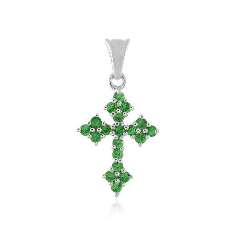 Colgante en plata con Tsavorita