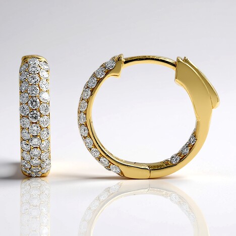 Boucles d'oreilles en or et Diamant I1 (H) (CIRARI)
