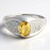 Anello in argento con Quarzo Champagne