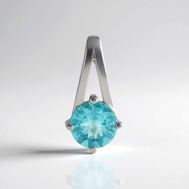 Ciondolo in argento con Apatite Blu