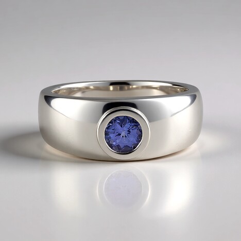 Anello in argento con Tanzanite