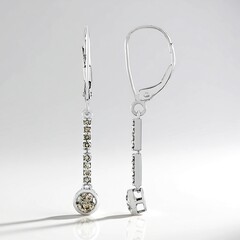 Boucles d'oreilles en or et Diamant chocolat I2 (KM by Juwelo)