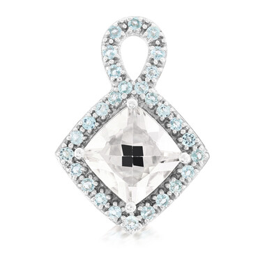 Goshenite Silver Pendant