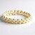 Bracciale in acciaio con Ematite Dorata (Riya)