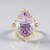 Anello in argento con Ametista Rose de France