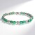 Bracciale in argento con Smeraldo Zambia