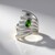 Anello in argento con Diopside Russo (SAELOCANA)