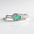 Anello in argento con Smeraldo Colombiano