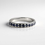Anello in argento con Zaffiro Blu