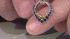 Zilveren oorbellen met blauwe saffieren (Gems en Vogue)