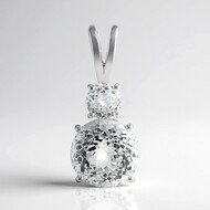 Pendentif en argent et Kunzite blanche (Pallanova)