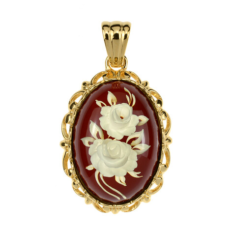 Ciondolo in argento con Ambra Baltica (dagen)