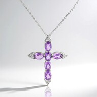 Collar en plata con Amatista