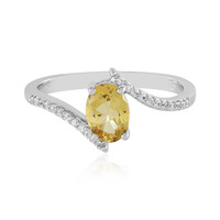 Anello in argento con Berillo Giallo