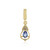 Unheated Ceylon Blue Sapphire Silver Pendant