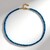 Collana in argento con Apatite Blu Neon