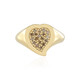 Anello in argento con Diamante Cioccolato I2