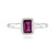 Anillo en plata con Rodolita Naktamunda