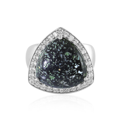 Leoparden-Opal-Silberring