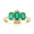 Anello in oro con Smeraldo Zambia