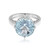Anello in argento con Topazio Blu Cielo