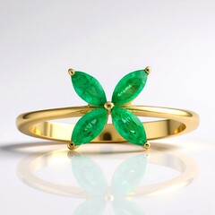 Anello in oro con Smeraldo Nova Era (de Melo Gold)