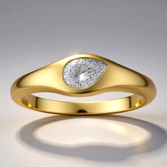 Anello in oro con Diamante VVS1 (G) (Annette)