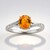 Anillo en oro con Zafiro naranja de Ban Ka Cha