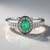 Anello in argento con Smeraldo Russo