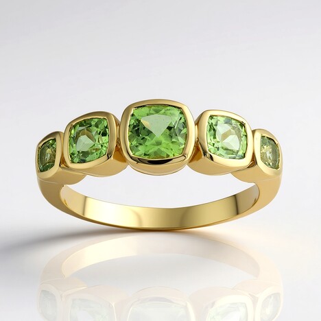 Anello in oro con Peridoto Wagogo