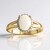 Anello in oro con Opale di Welo AAA