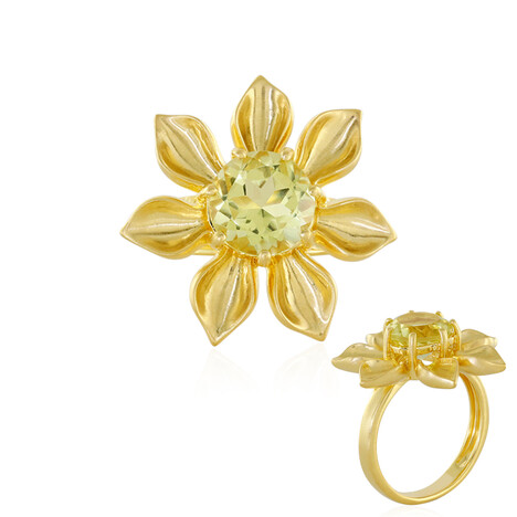 Limonen-Quarz-Silberring (SAELOCANA)