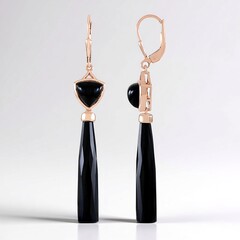 Orecchini in argento con Onice Nero