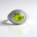 Anello in argento con Peridoto (de Melo Essence)