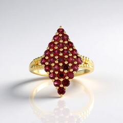 Anello in argento con Spinello Rosso