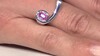 Bague en argent et Saphir rose de Tuléar (Pallanova)